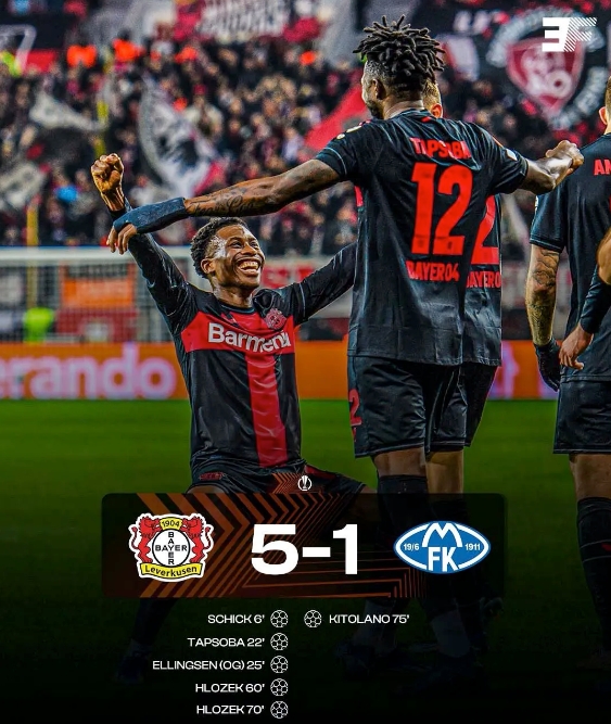 勒沃庫森全勝晉級(jí)！歐聯(lián)杯16強(qiáng)門票已拿下